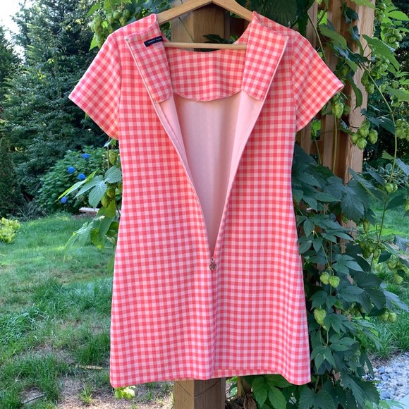 Tommy Hilfiger Pink Gingham A Line Dress - Picture 3 of 6